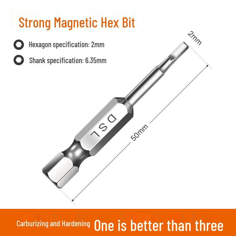 Industrial Grade Magnetic Hex Socket Driver Bit Set for Electric Screwdrivers and Hand Drills