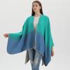 Ethnic Style Knitted Shawl Cape: Autumn Winter Travel Cloak Scarf