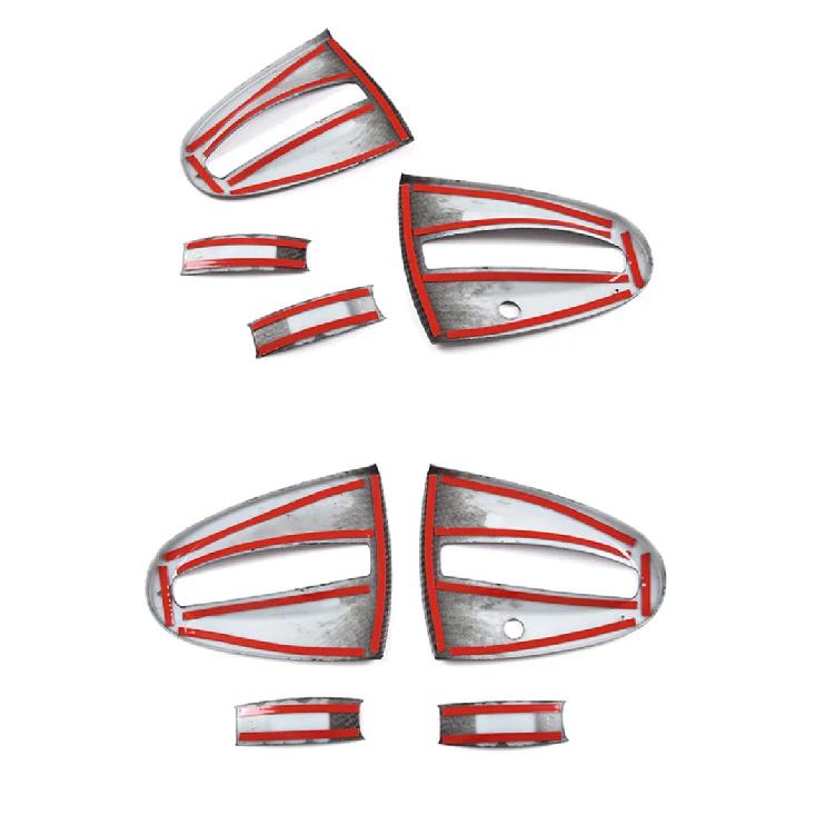 For Mercedes-Benz Smart 451 Fortwo 2009-2015 ABS Car Door Bowl Decorative Protective Cover Trim Car Styling