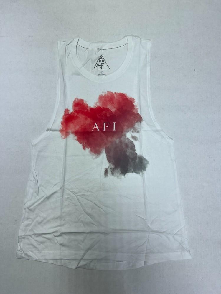 AFI  WOMEN SMOKE MUSCLE TANK  TSHIRT OFFICIAL UNISEX SIZE AFI BAND NEW Unisex T-Shirt L