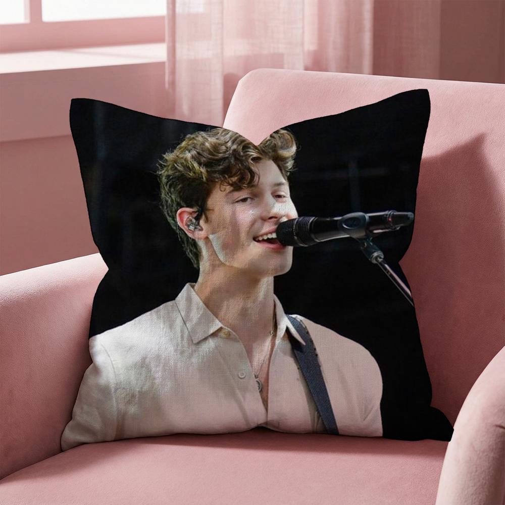 Singer S-Shawn Mendes Kissenbezug Mehrzweck-Kissenbezug für Zuhause & Auto - Wendbar, Weich & Langlebig für den täglichen Gebrauch