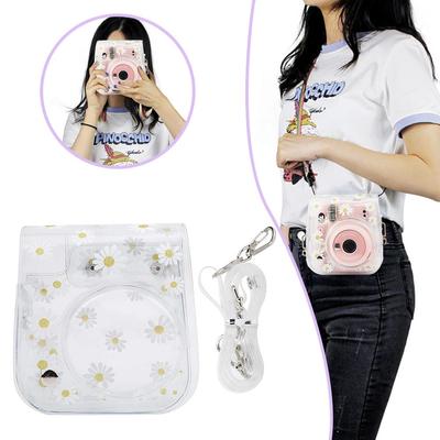 Transparente Gänseblümchen Hülle für Instax Mini 11 9 8 PVC Kameratasche Schutzhülle