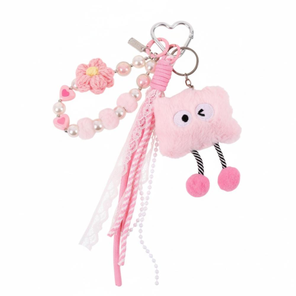 Stuffed Plush Star Keychain Kawaii Bear Plush Pendant Star Doll Pendant  Home Decor
