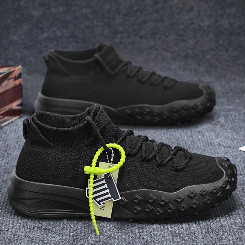 

Socks Shoes Student Fly Weaving Men s Shoes Spring and Summer Thick-soled Versatile Casual Sports Trendy Shoes Men s Mesh 2025 New Style 39