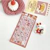 Kindao 3D Stickers Set 6 Sheets Cute Stylish Decorative Stickers for Girls Christmas Birthday Craft Phone Notebook Decorations