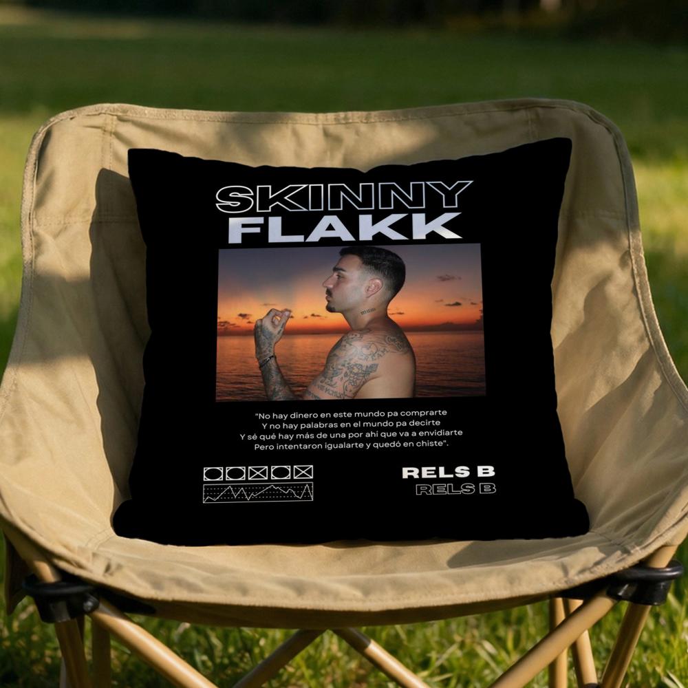 Rels B Skinny Flakk Cushion Cover Soft Reversible Durable Pillow Cover MultiScene Use for Home Car Daily Comfort