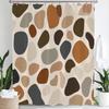 Modern Mosaic Shower Curtain,Waterproof Bathroom Decor, Unique Gift, Stylish Design,Elegant Home Decoration Curtain With Hooks