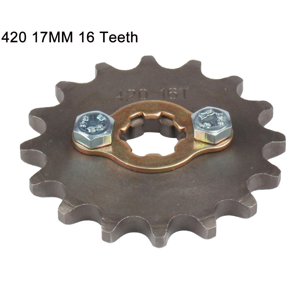 420 420H Chain 17mm 10 -19 Teeth Front Engine Sprockets For Taotao Kayo BSE Xmotos Apollo SSR 110 125cc Dirt Pit Bike ATV Quad