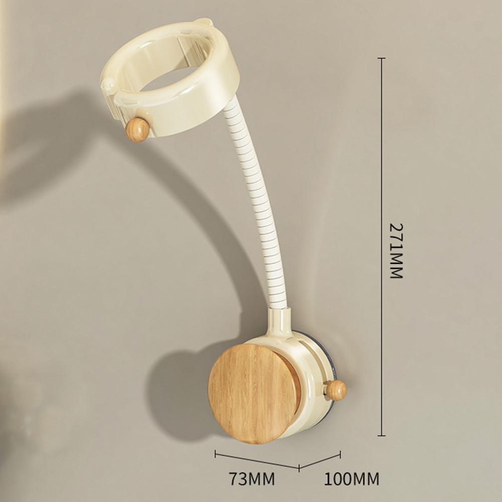 

Suction Cup Hair Dryer Holder Wall Mount 360 Degree Rotation with Cord Storage for Bathroom Vanity and Counter Space
