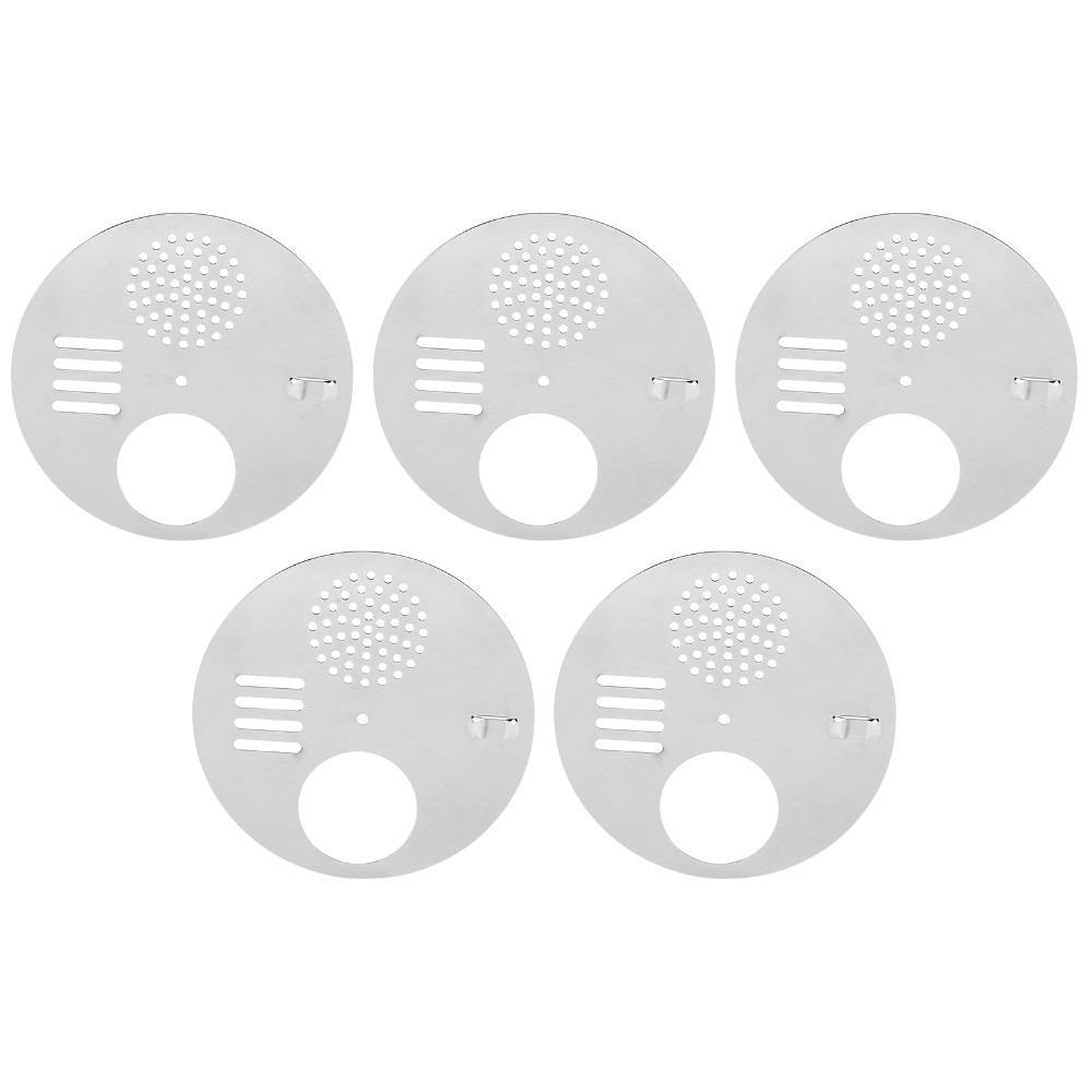

5Pcs Round Beehive Entrance Disc Stainless Steel Beekeeping Tools Hive Entrance Reducer Beekeeping 5Pcs