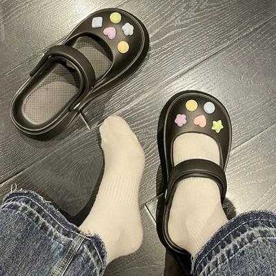 Platform Kawaii Slides Schoenen Schattig Wit Zomer 2025 Dames Slippers En Dames Sandalen Op Strand Dikke Luxe Top Designs Vip 39