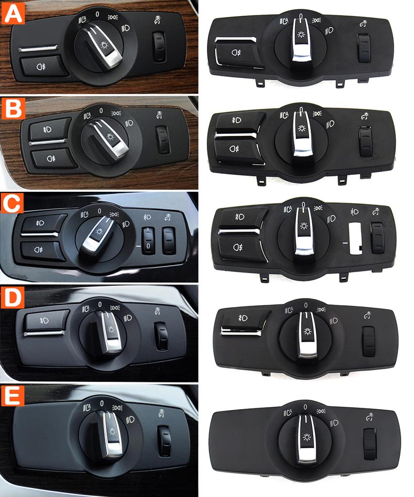 Head Lamp Rotary Button Headlight Roller Switch Knob Cover Panel For BMW 5 6 7 Series X3 X4 F01 F02 F10 F11 F07 F06 F12 F25 F26