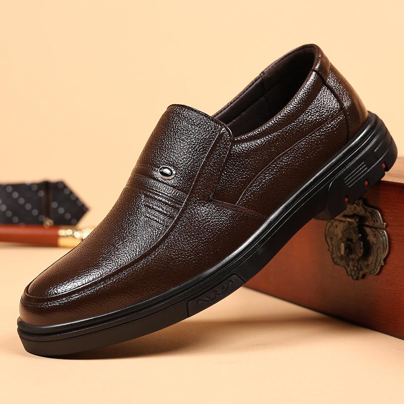 Big Size Fashion Casual Leather Shoes for Men Spring Autumn Solid Color Light Dress Shoes Male EUR35-48 Designer Loafers Man
