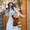Cute Raccoon Plush Single Shoulder Crossbody Bag Cartoon Outdoor Kids Gifts