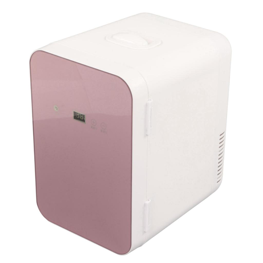Mini Fridge Rose Gold 8L Digital Display Desktop Cooler Warmer with Vehicle Cable for Travel