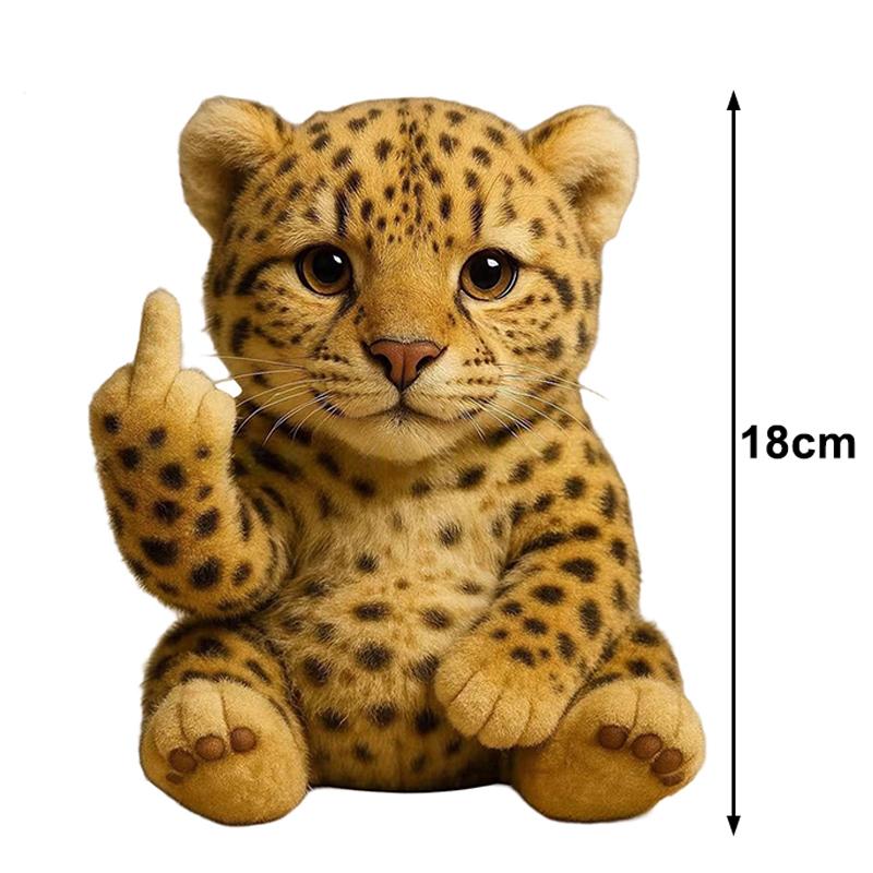 

Middle Finger Plush Cute Animal Desk Statue Mini Home Office Theme Party Bar Table Mood Decoration Props Gift Accessories