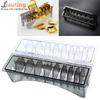 8/10Grid Universal Hair Clipper Guards Stand Case Holder Transparent Hair Clipper Limit Comb Holder For Hair Cutting Guide Comb