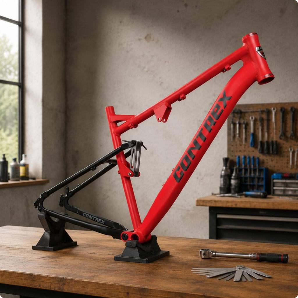 Viergelenker Fahrradrahmen Stoßdämpfend 4-Link Cycle Frame Sportausrüstung 148mm 148mm Nabenabstand Vom Bürgersteig-Straßenbereit