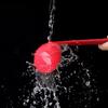 Non-stick Silicone Ladle Soup Spoon Curved Handle Heat Resistant Round Scoop with Hygienic Coating FDA Cook Utensils