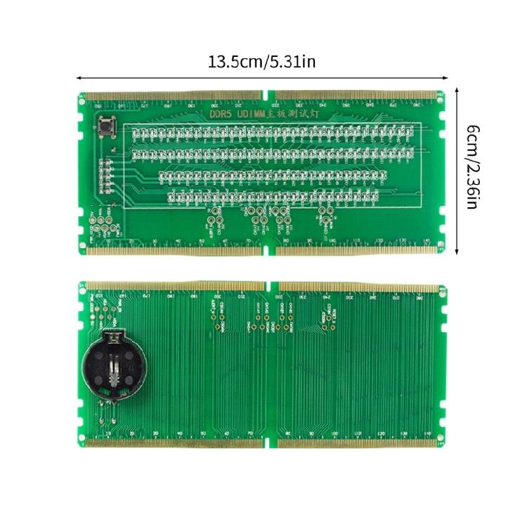 DDR5 Memory Slot Tester Wide Compatibility DDR5 Memory Tester For Memory Computer Repair Adapter Board For Computer