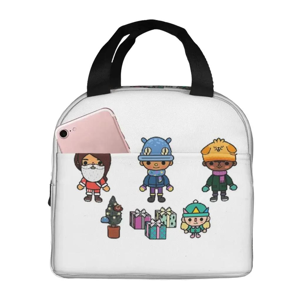 Borsa Termica per Pranzo Toca Boca Game per Donne Bambini Scatole per Alimenti a Prova di Perdite Borsa Termica Tote