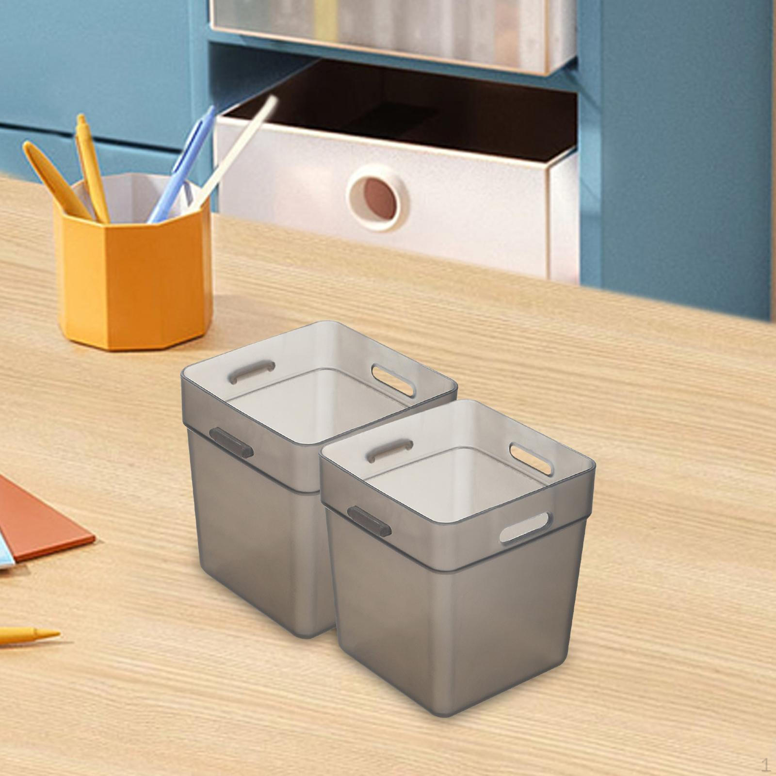 

Комплект из 2 коробок для хранения на боковой двери холодильника, мини-органайзеры для холодильника, шкафа, кладовой серый