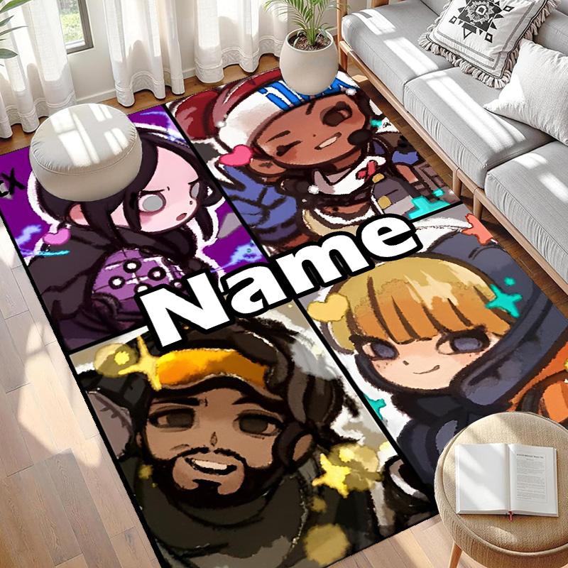 Custom Name Personalized Apex Legends Print Carpet, Versatile Home Decor Rug, for Playroom, Apartment, Balcony, Entryway, Hallway Gift