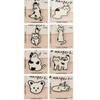 8 Pcs Cartoon Cats Iron on Patches Animal Repair Patches Sewing on Applique Patches for Clothing Jeans Hat Backpacks