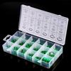 Acouto AC O Ring Assortment Kit 18 Sizes 270pcs Car Truck Air Conditioning Seal Rubber Green O Ring Tools Replacement for Car Repair Plumbing