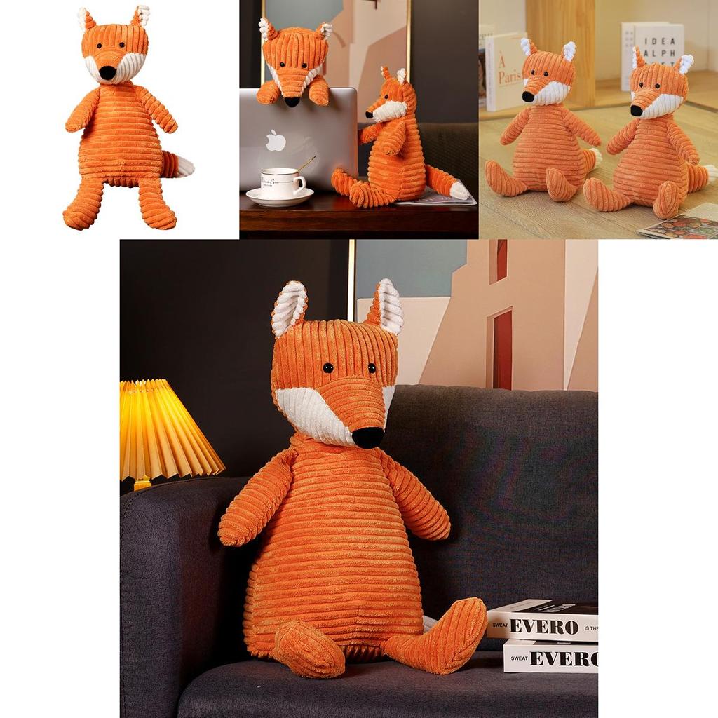 Cute Orange Fox Plush Toy For Girls Perfect Birthday Gift Soft And Huggable 15cm/33cm/42cm/65cm