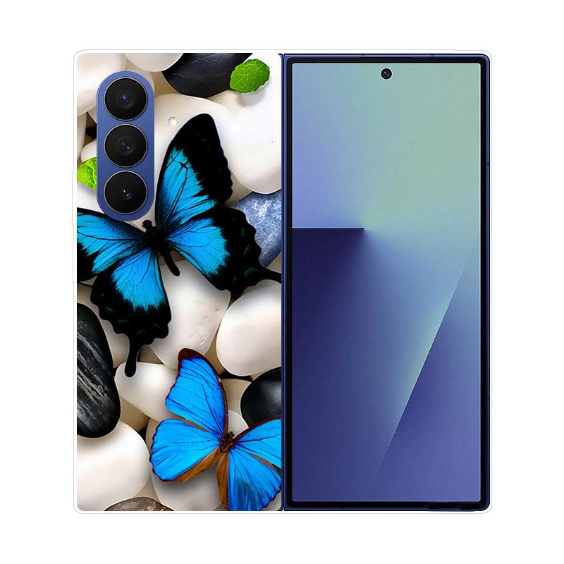 For Samsung Galaxy Z Fold 7 5G Phone Case Cover Transparent Back Protective Shell Coque For Samsung Z Fold7 Clear Hard PC Fundas