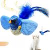 Simulation Bird Cat Toys Cats Interactive Cat Toy Realistic Bird Sound Cat Toy Plush Cat Toy Catnip Cat Toy for Cats Kitten Toy