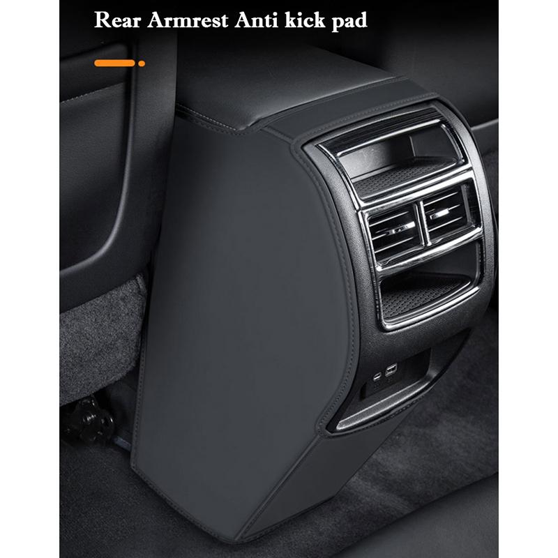 For BYD KING Destroyer 05 -2025 Car Seat Back Anti Kick Pad Rear Armrest Box Leather Protector Pad Interior Decorative Mat