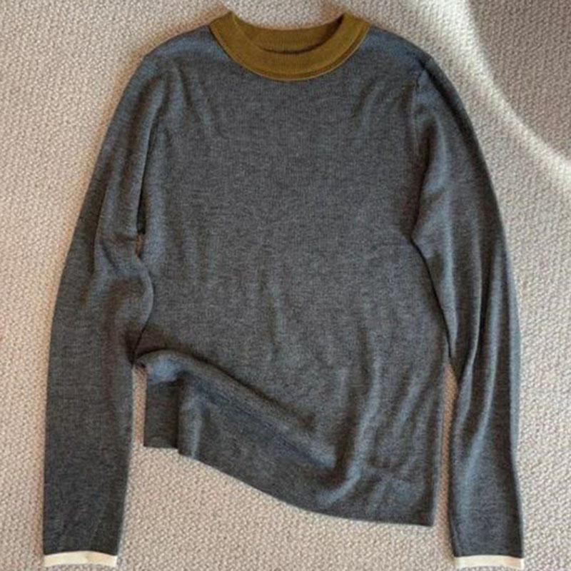 Genser for kvinner høst vinter fortykket pullover varm strikket elastisk langermet oversized genser topper