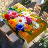 2D Flat 1pc - Colorful Bouquet Tablecloth, Brightens The Beauty of The Dining Table, Rectangular Tablecloth, Home Kitchen Table Cover, Suitable for In