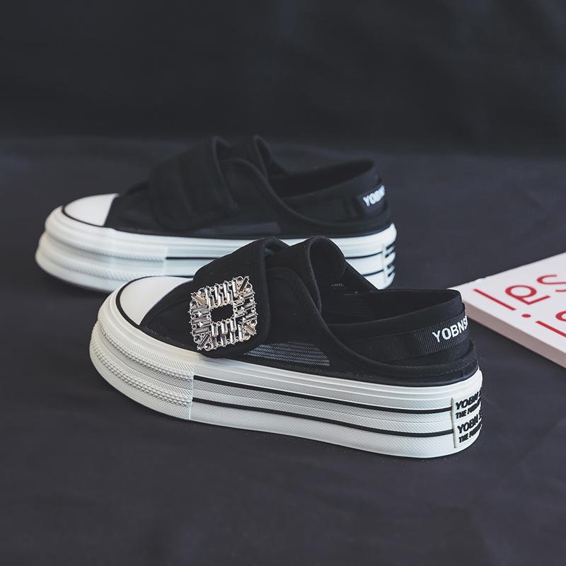For Women High Quality Buckle Strap Women's Vulcanize Summer Platform Sport  Ladies Diamond Shoes Ladies