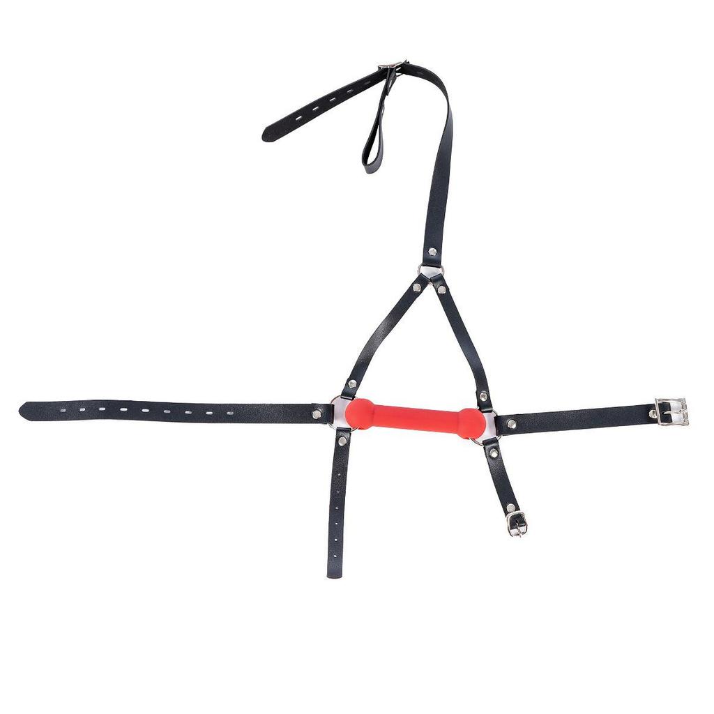 Elastic Bridle Bit Mouthpiece Headgear Mask - Kinky SM Gag for Women