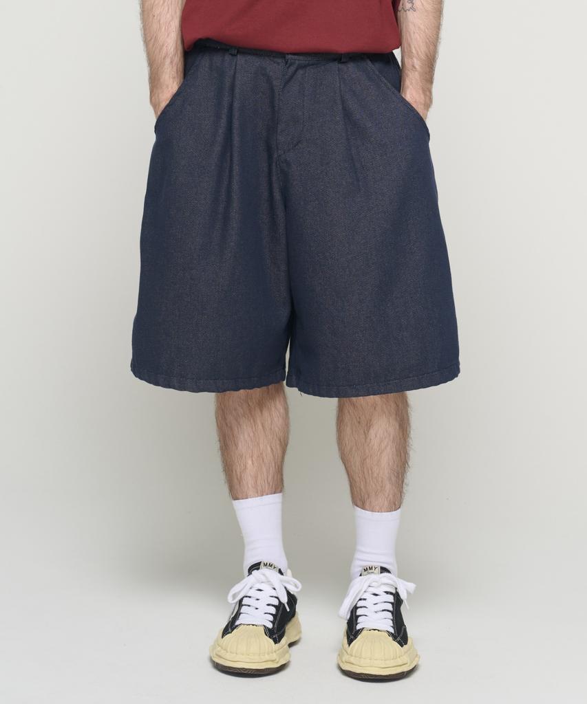CARGOBROS Washed Non-Faded Bermuda Pants (Blue)