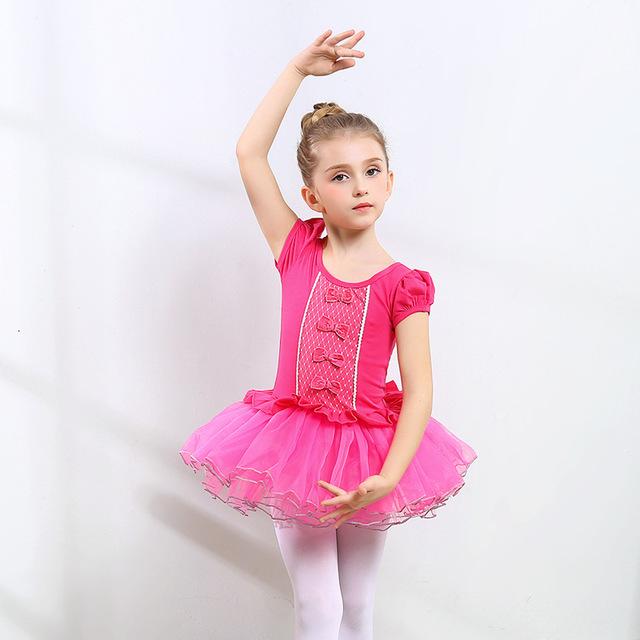 Girls' Ballet Dancewear: Long/Short Sleeve Leotard - Toddler & Children's Chinese Dance Costume