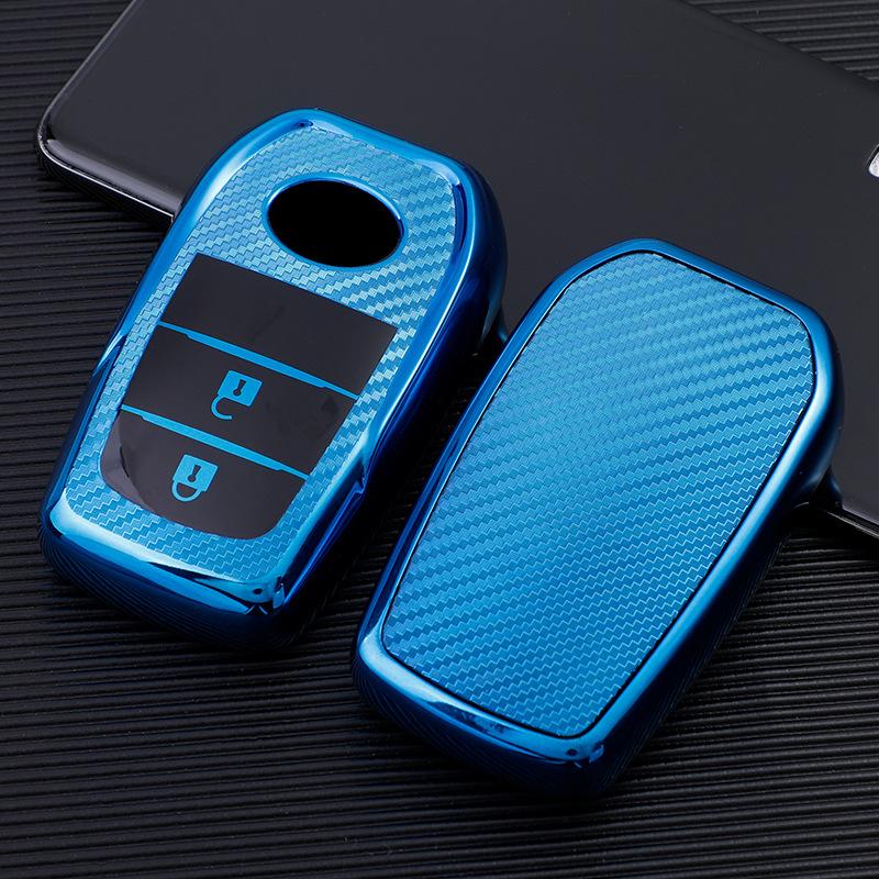 Toyota Car Key Cover for Crown, Highlander, Corolla, Hybrid, Prado, Camry - Shell Case Buckle