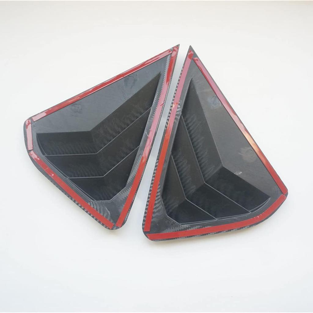 New 2pcs Racing Side Rear Quarter Window Louvers for Nissan Altima 2013-2018 (Carbon Fiber Style)