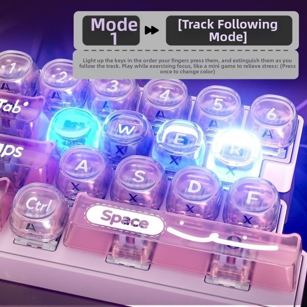 with LED Lights Glowing 19 Keyboard Keychain Portable Keyboard Pendant Bag Accessory