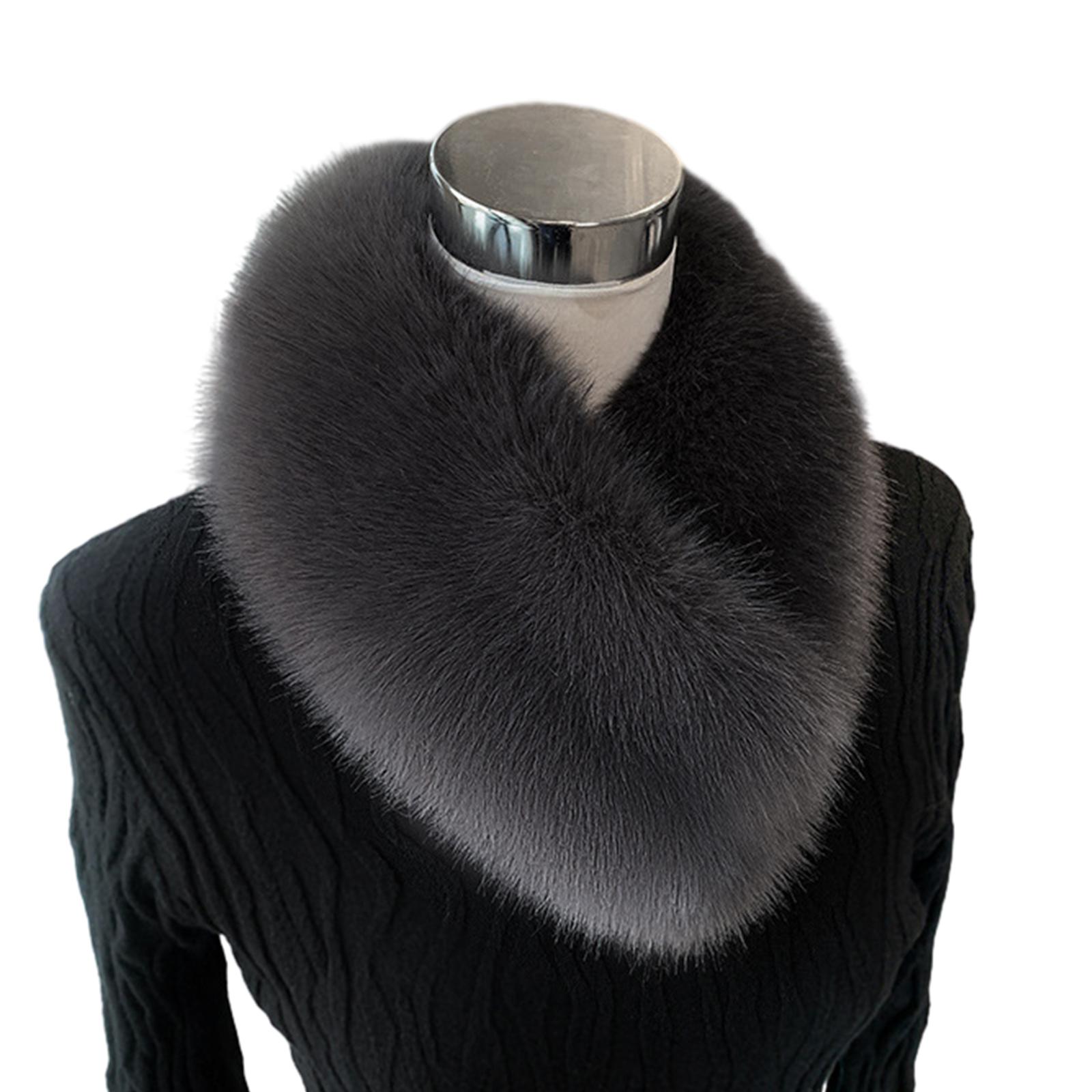 

Thick Plush Scarf for Women Girls Winter Invisible Fix Clip Scarf Female Camping Shopping Scarf Teens Decorative Scarves темно серый