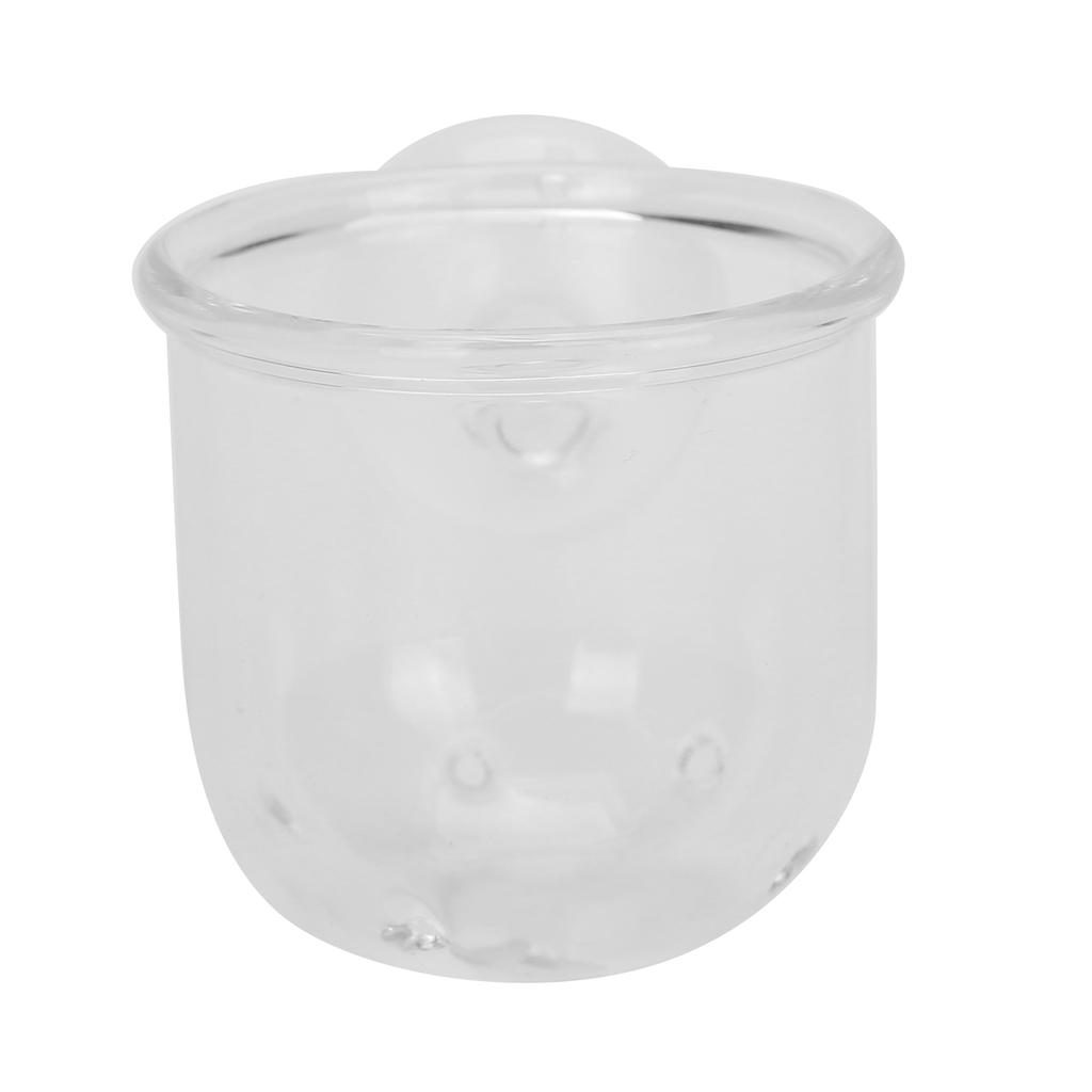 Small   Glass Plant Feeding Cup Fish Red Worm Feeder Cups for Aquarium(S)