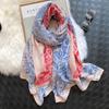 Luxury New Women Cotton Scarf Large Shawls Pashmina Hijab Foulard Echarpe Brand Designer Print Lady Beach Stole Head Scarves