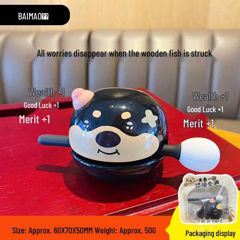 Wooden Fish Emotion Control Desktop Ornament