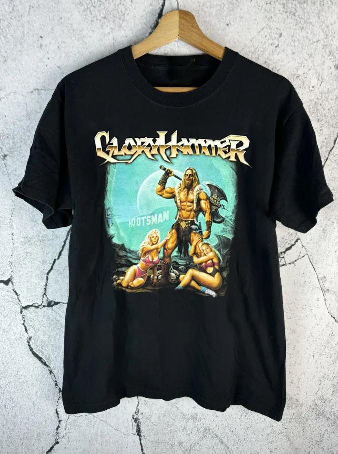 

GloryHammer the Hollywood Hootsman Short Sleeve Unisex Tee Cotton Shirt Unisex T-Shirt XXXXL