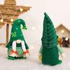 St. Patrick's Day Knitted Hat Couple Faceless Doll Party Party Decoration Doll Decoration