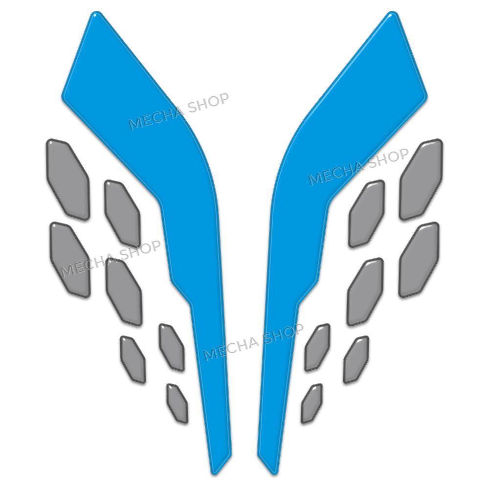 3D Resin Motorcycle Sticker Set Front Fairing Decals For MT-07 MT 07 MT07 2025 Tank Mat Decals