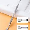 Cuticle Pusher Stainless Steel Nail Polishs Remover Metal Spatula Cuticle Pusher
